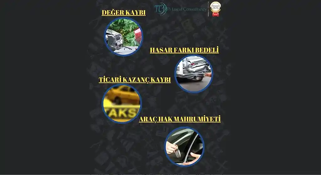 trafik kazası madi zararların tanzimi